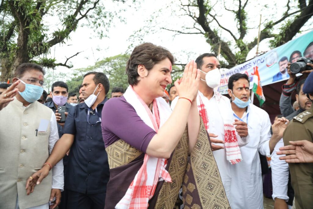 Priyanka Gandhi in Assam