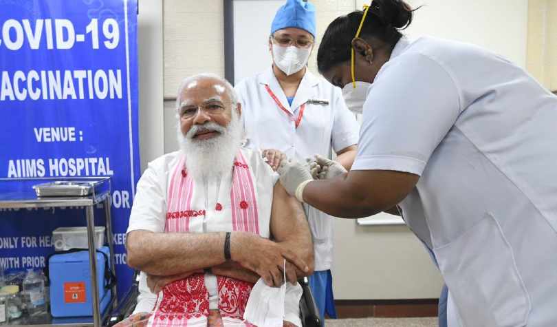 PM Modi Vaccinated